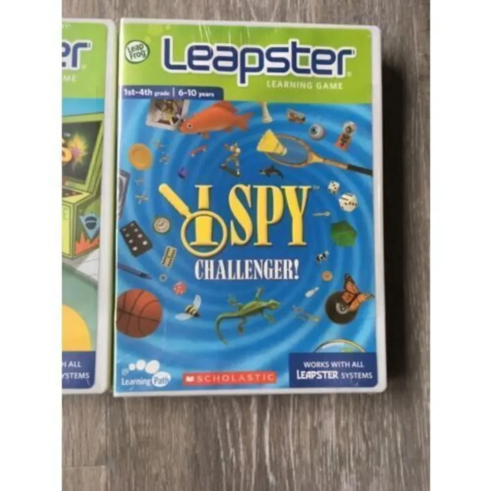 New Leapster Learning Game-MATH MISSIONS 1st-3rd& Leapster 1st-4th Grade.I SPY.